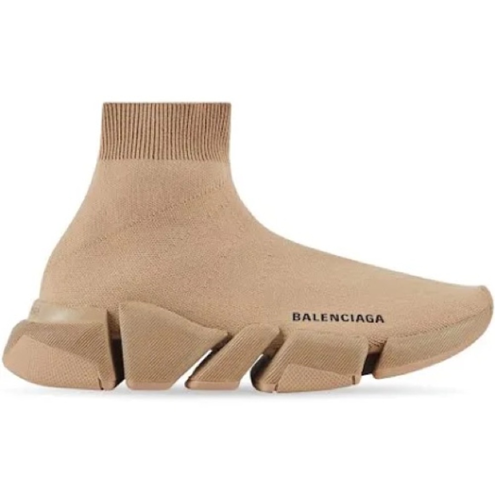 Balenciaga Tan Sock Sneakers